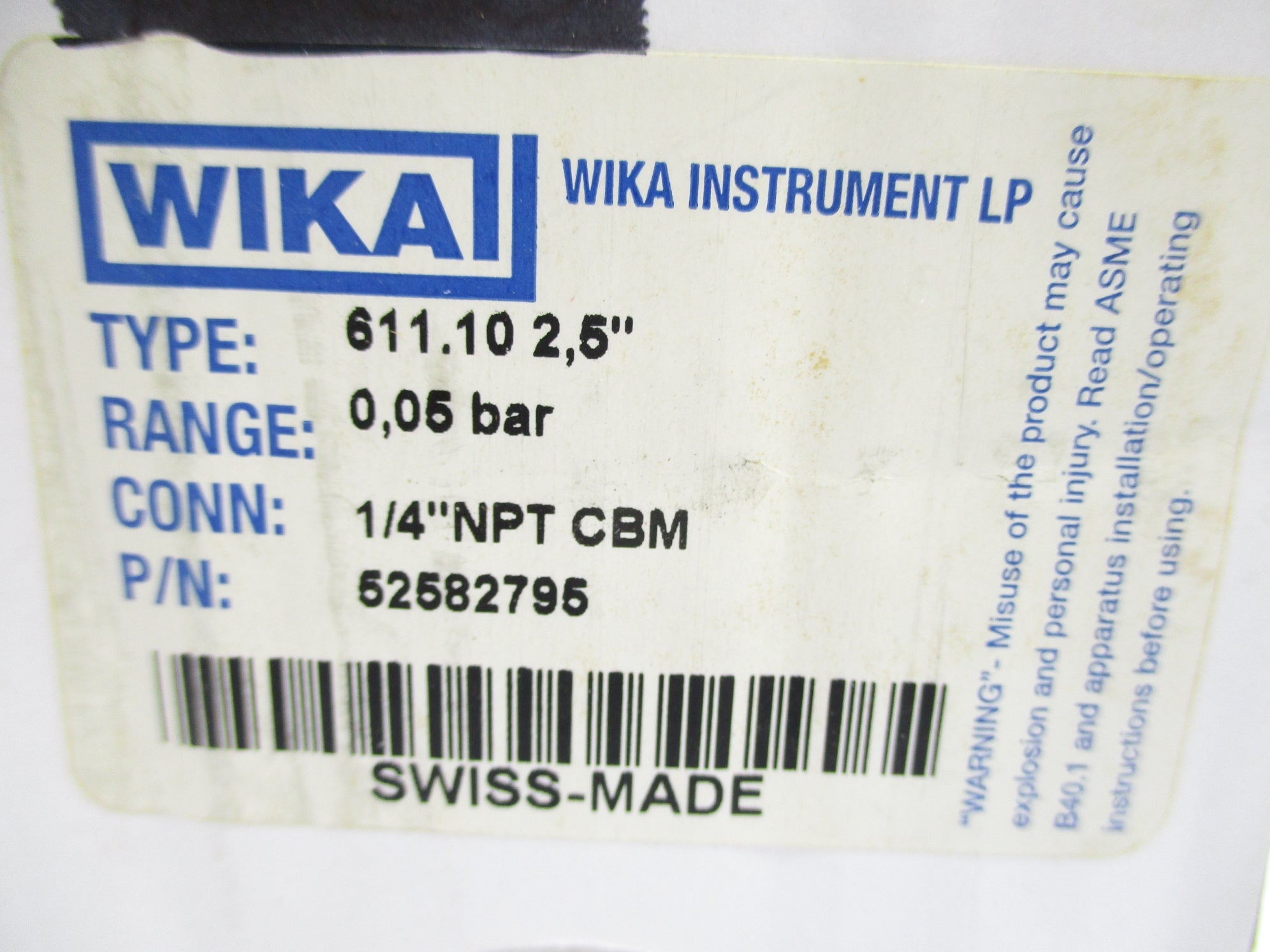 WIKA 52582795 NSMP