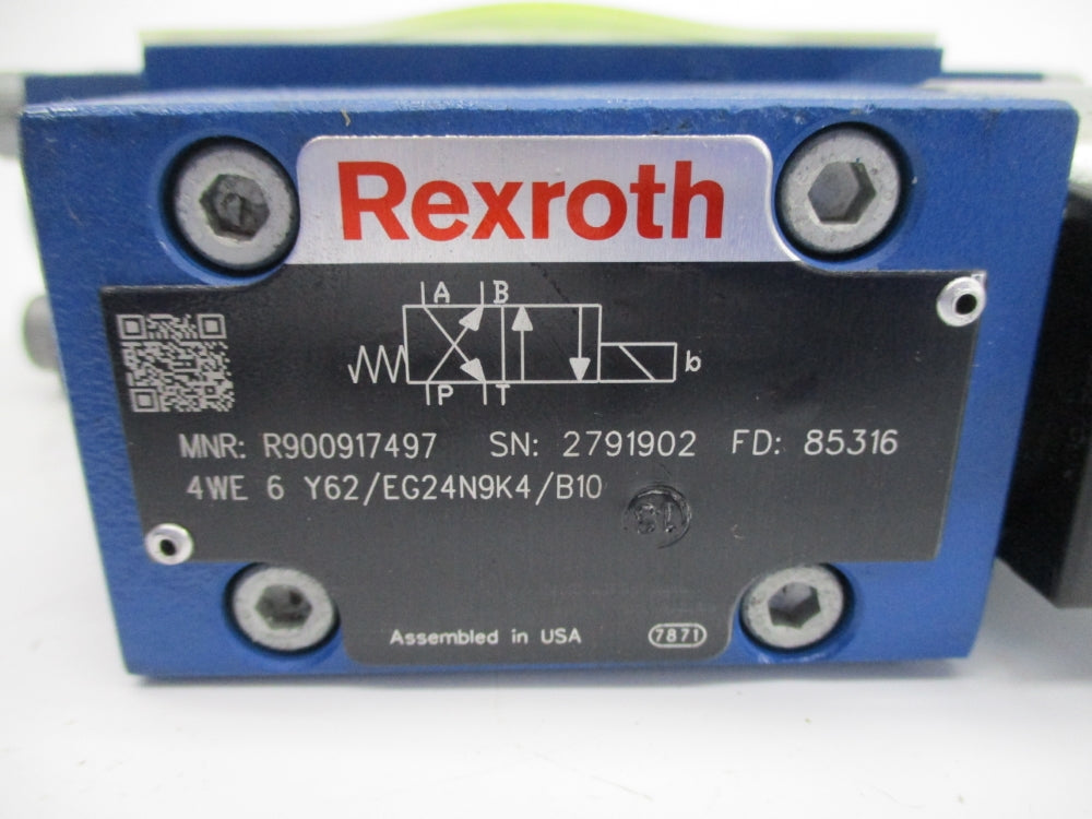 REXROTH R900917497 4WE6Y62/EG24N9K4/B10 24VDC NSNP