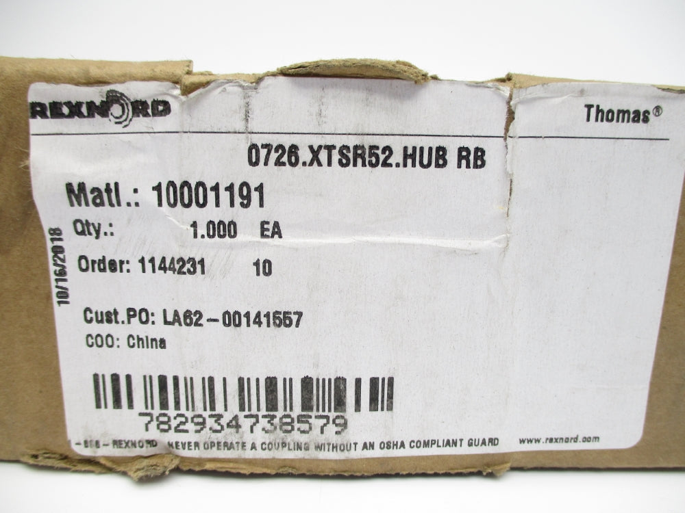 REXNORD 10001191 0726.XTSR52.HUB NSMP