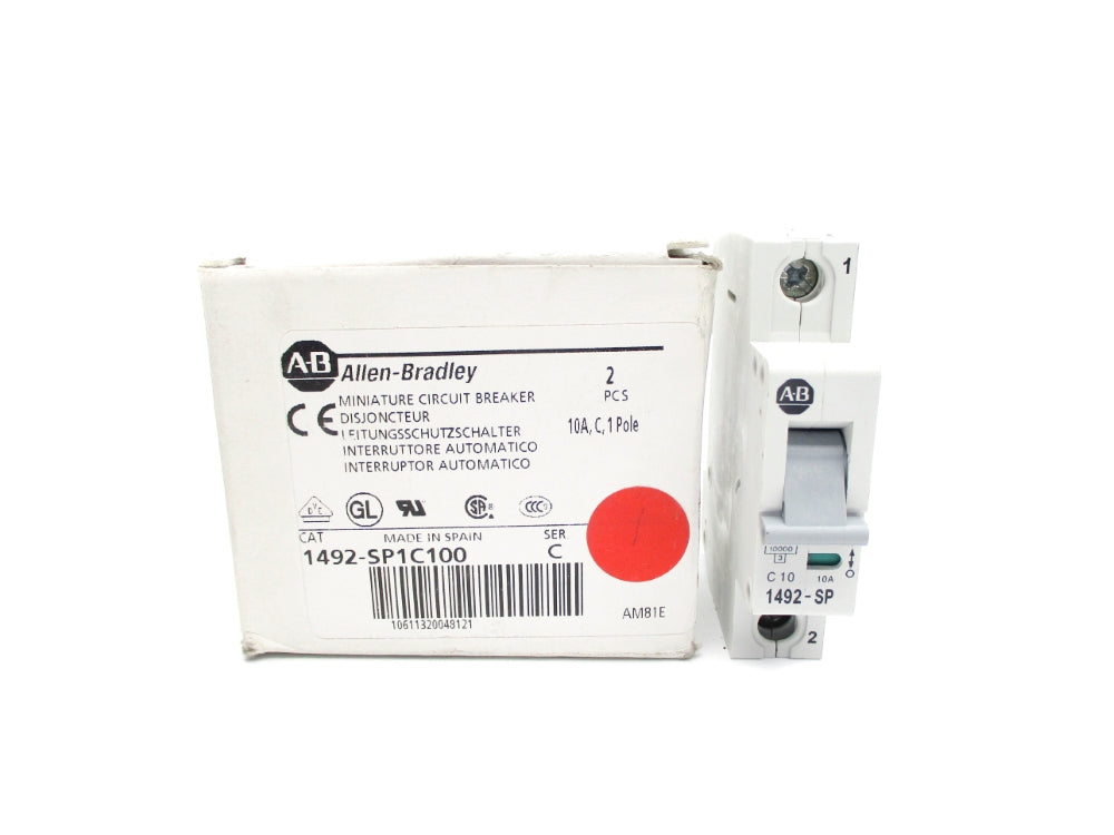 ALLEN BRADLEY 1492-SP1C100 SER. C 10A 240/415VAC NSMP