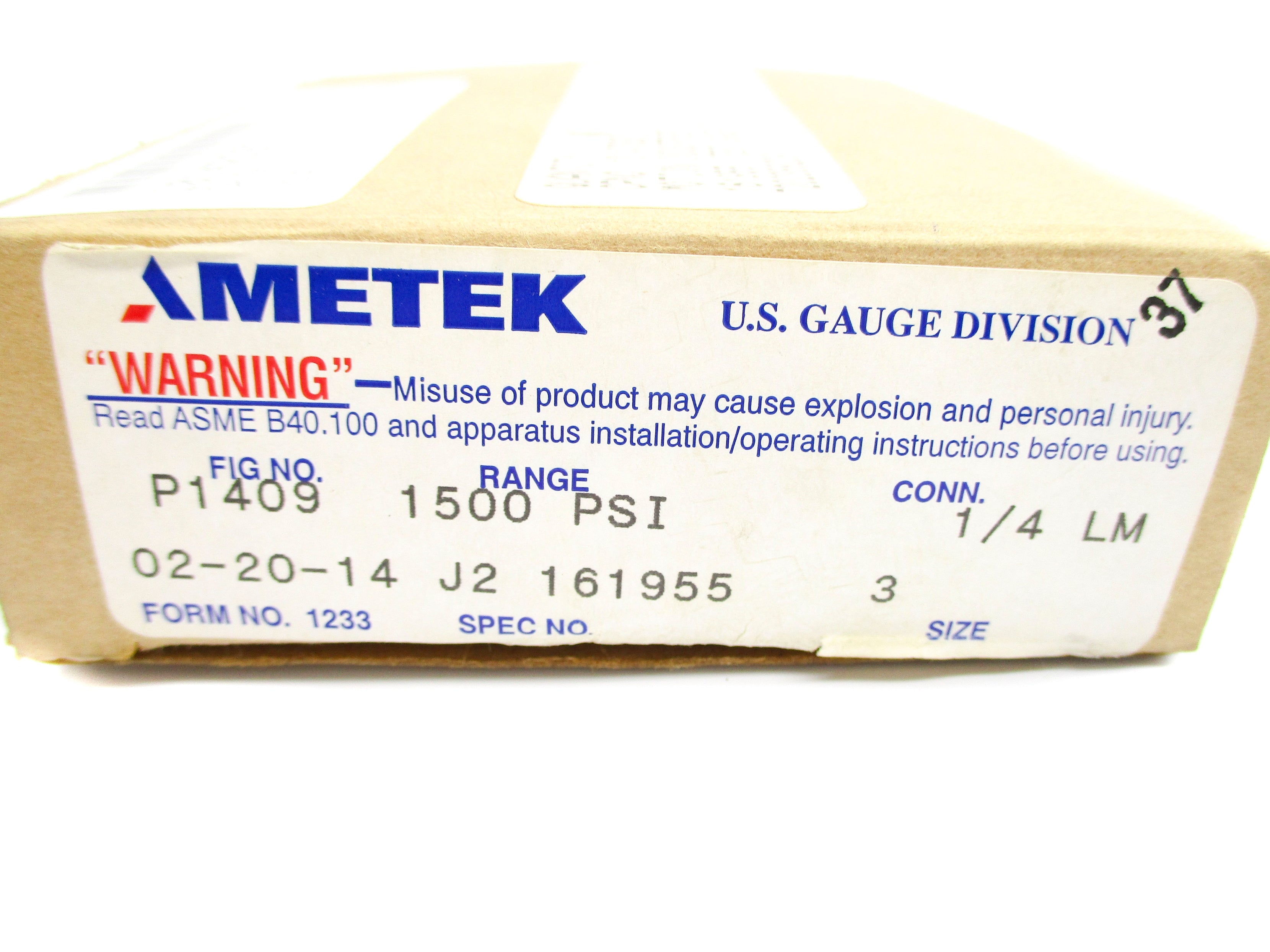 AMETEK P1409 1500PSI NSMP