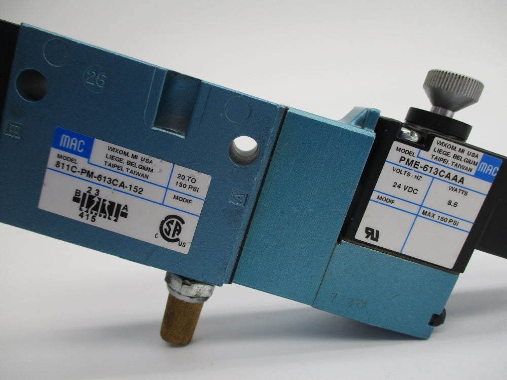 MAC 811C-PM-613CA-152 20-150PSI 24VDC UNMP