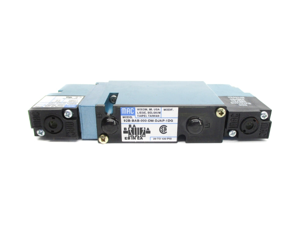 MAC 92B-BAB-000-DM-DJAP-1DG 20-120PSI 120/60 110/50 NSNP