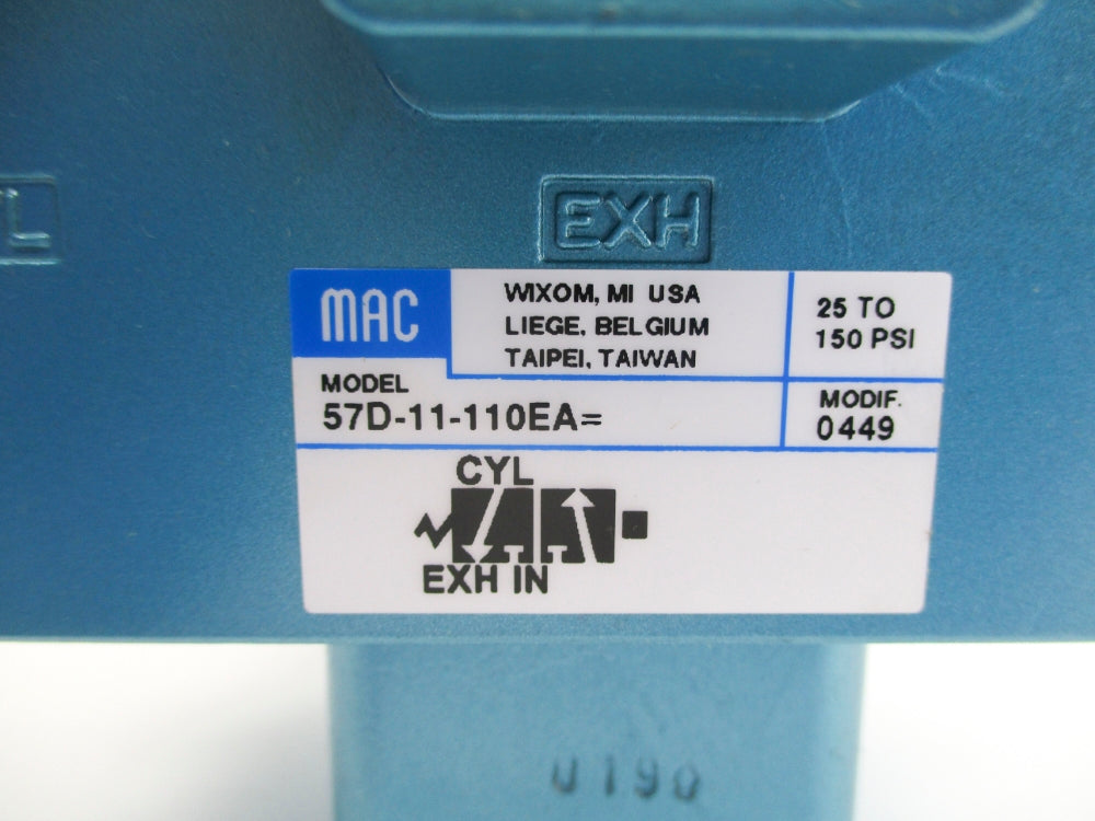 MAC 57D-11-110EA 25-150PSI 110/120V NSNP