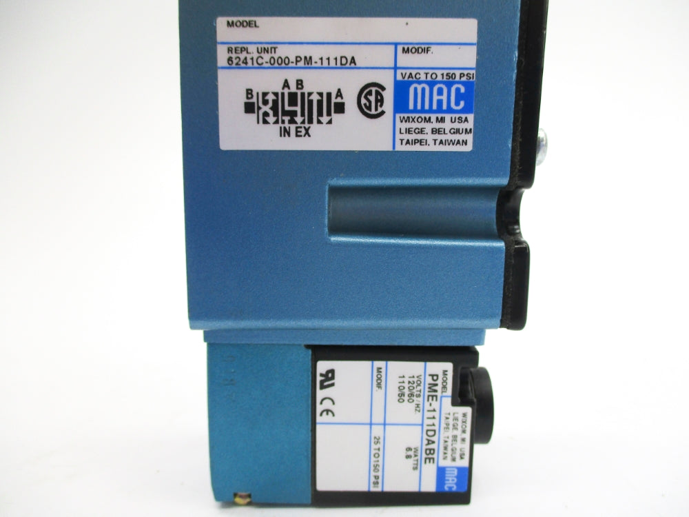 MAC 6241C-000-PM-111DA 150PSI 110/120V NSNP
