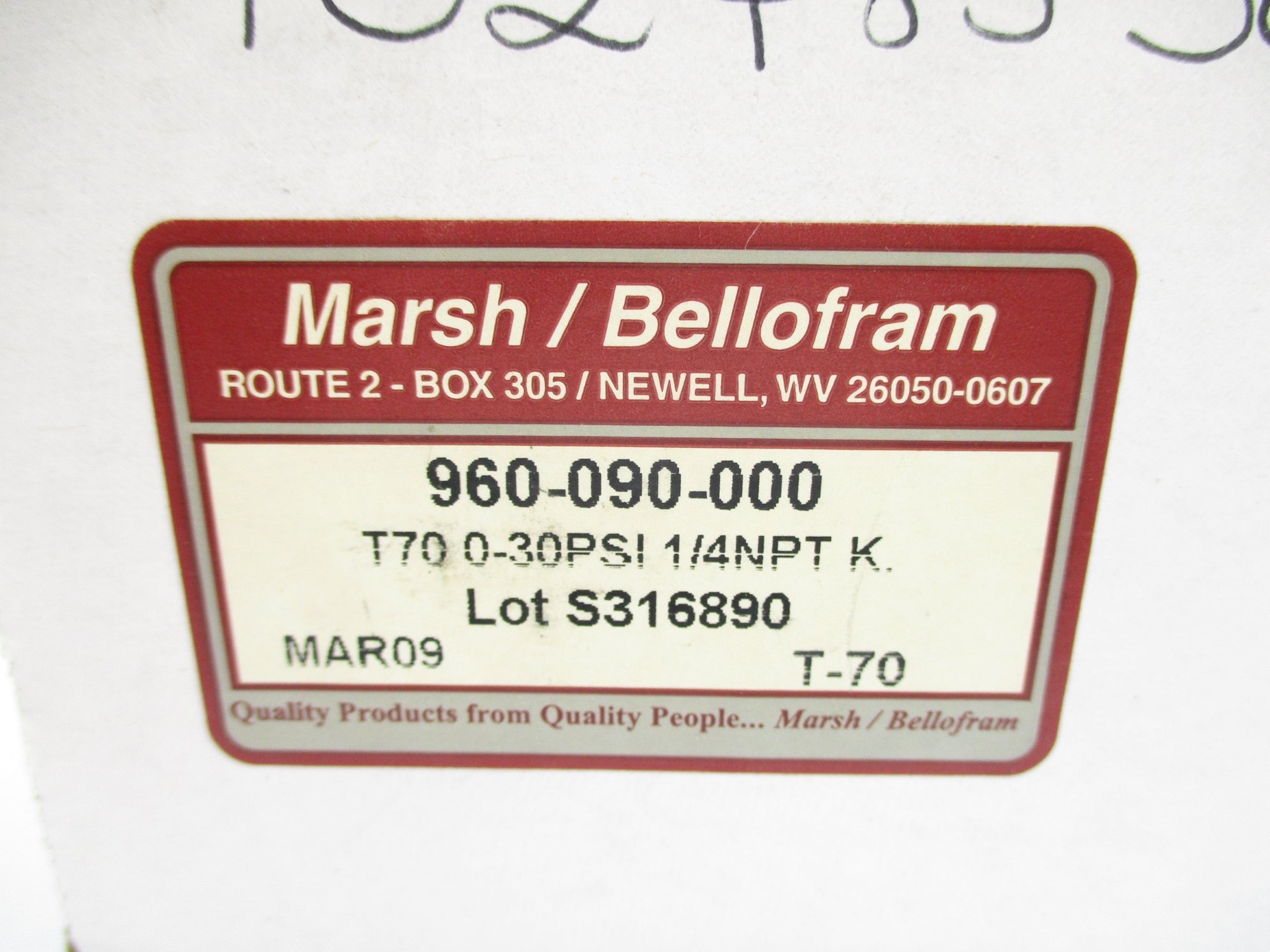 MARSH/BELLOFRAM 960-090-000 T70 0-30PSI NSMP
