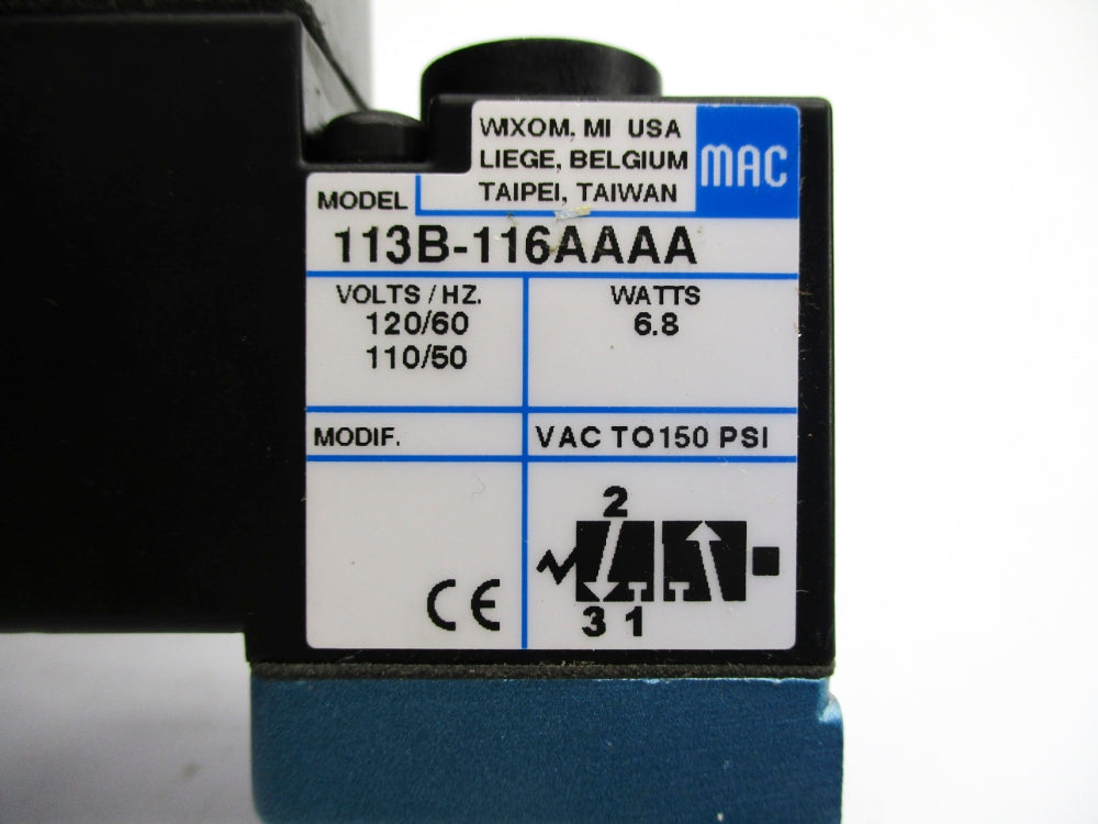 MAC 113B-116AAAA 150PSI 110/120V NSNP