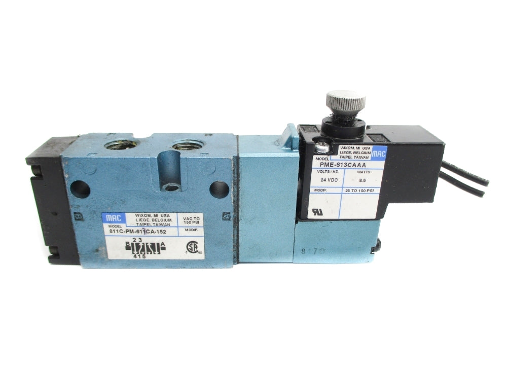 MAC 811C-PM-611CA-152 150PSI 24VDC UNMP