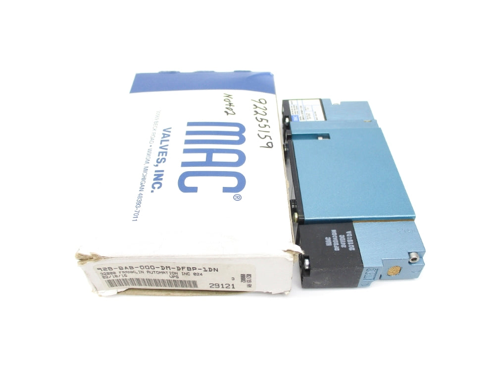 MAC 92B-BAB-000-DM-DFBP-1DN 20-120PSI 24VDC NSMP