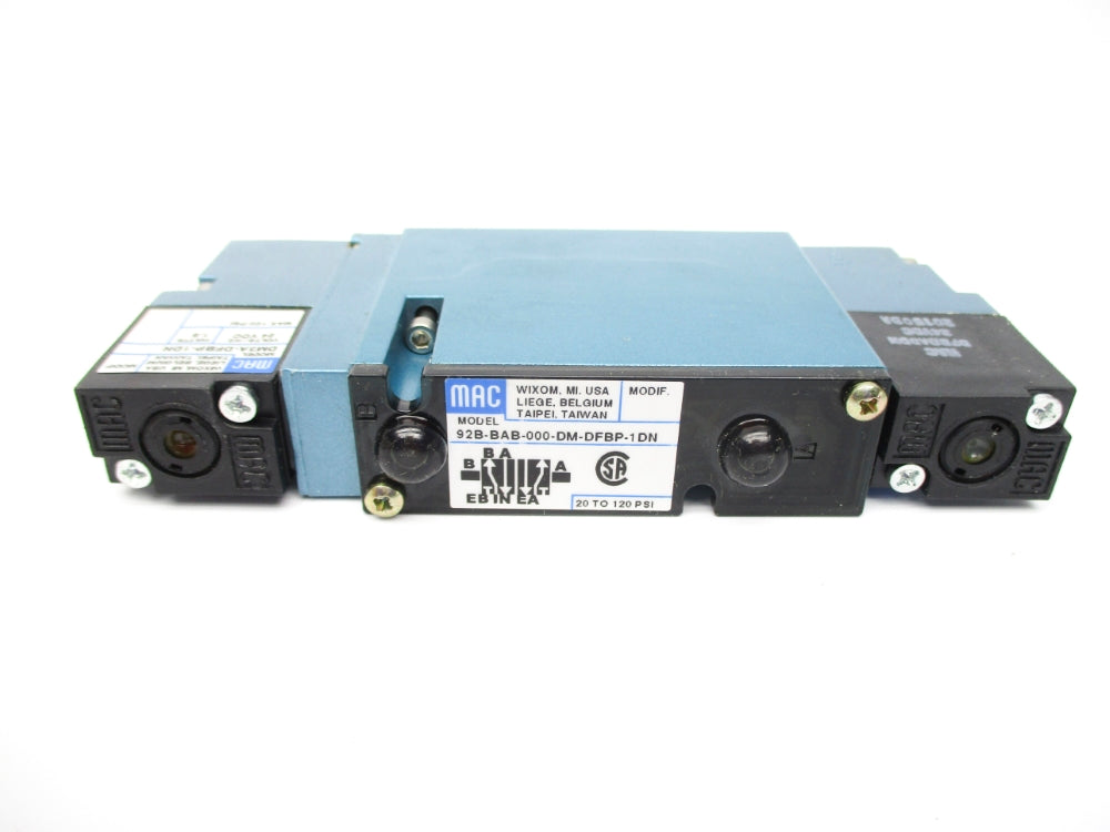 MAC 92B-BAB-000-DM-DFBP-1DN 20-120PSI 24VDC NSMP