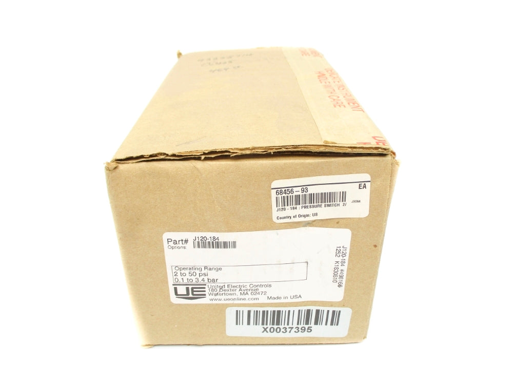 UNITED ELECTRIC CONTROLS J120-184 2-50PSI NSFS