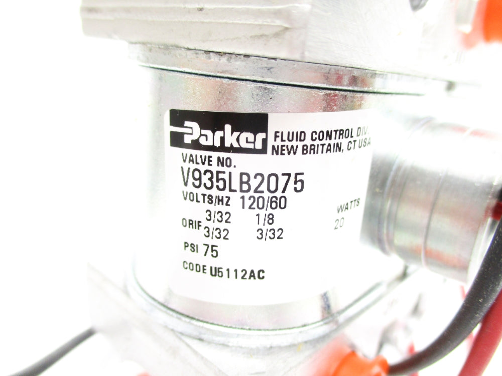 PARKER V935LB2075AB6A0Z 120V 75PSI 3/32" NSMP