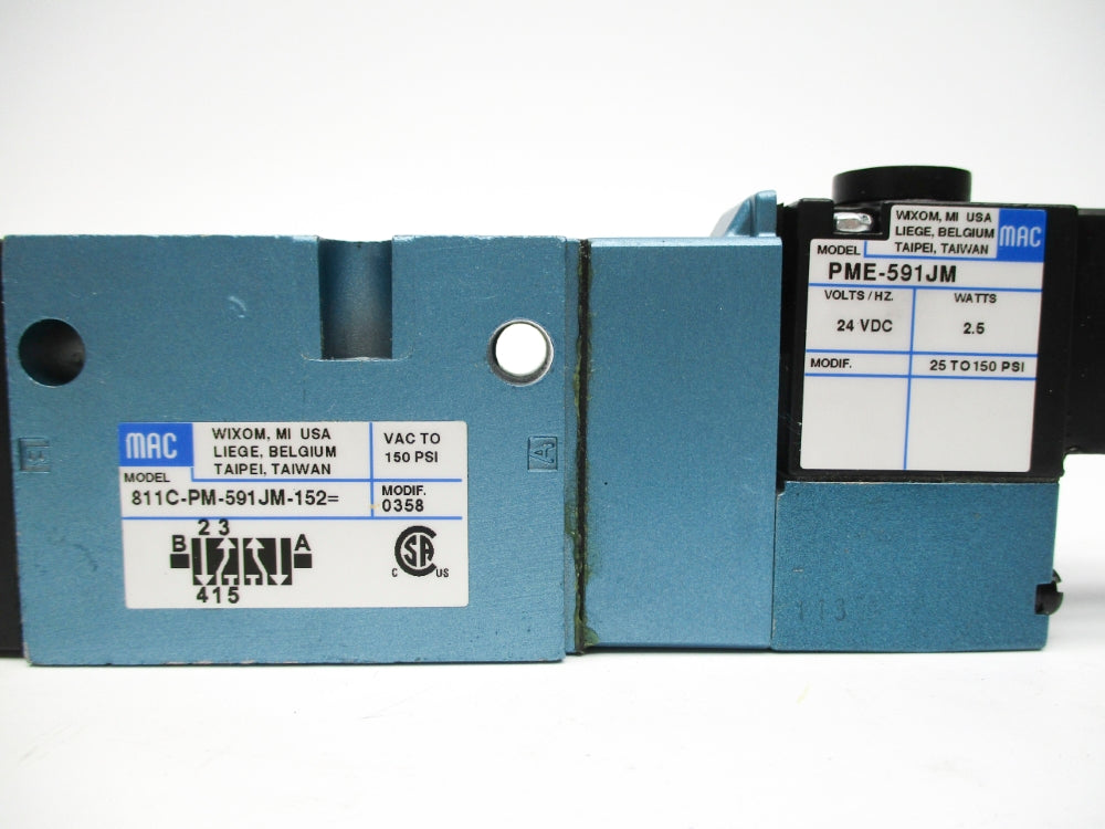 MAC 811C-PM-591JM-152 24VDC 150PSI NSMP