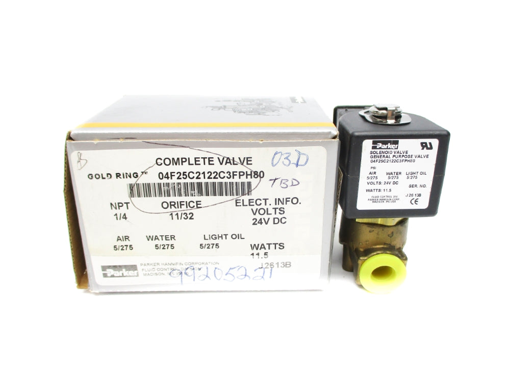 PARKER 04F25C2122C3FPH80 5/275PSI 24VDC NSMP