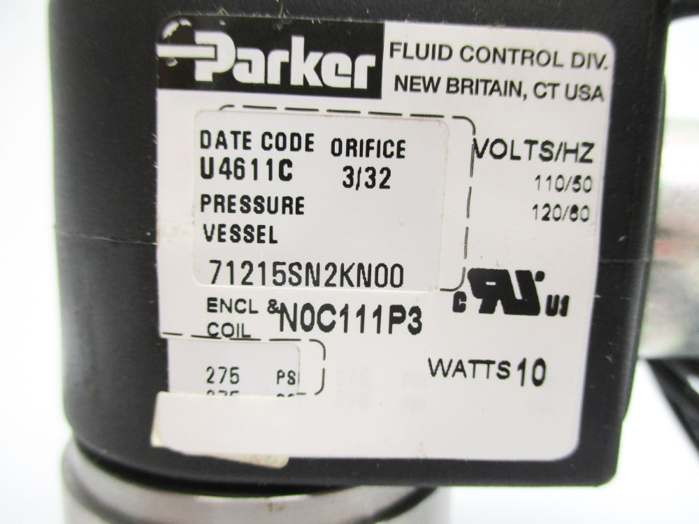 PARKER 71215SN2KN00N0C111P3 110-120V 275PSI NSNP