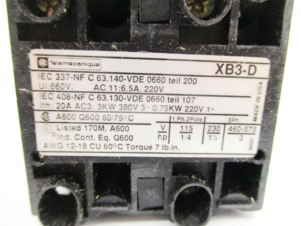 TELEMECANIQUE XB3DX1830 NSNP