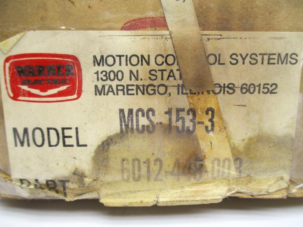 WARNER ELECTRIC MCS-153-3 6012-448-003 NSMP