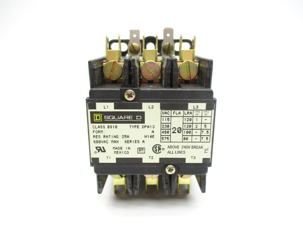 SQUARE D 8910DPA13V02 SER. A 110/120V NSMP