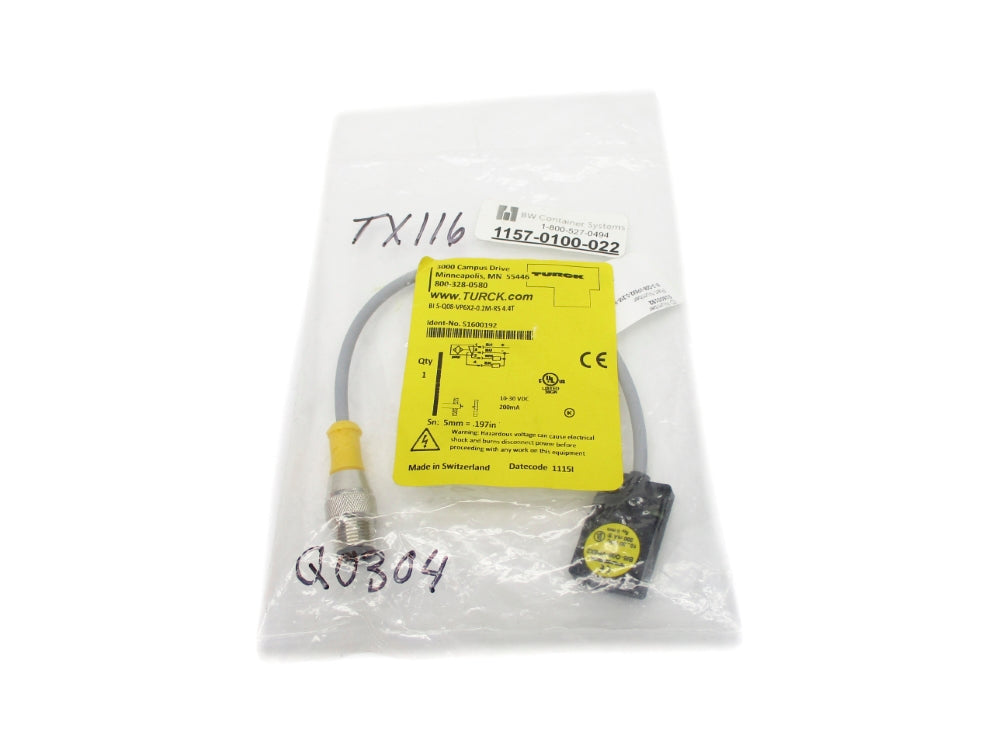 TURCK BI5-Q08-VP6X2-0.2M-RS4.4T S1600192 NSMP