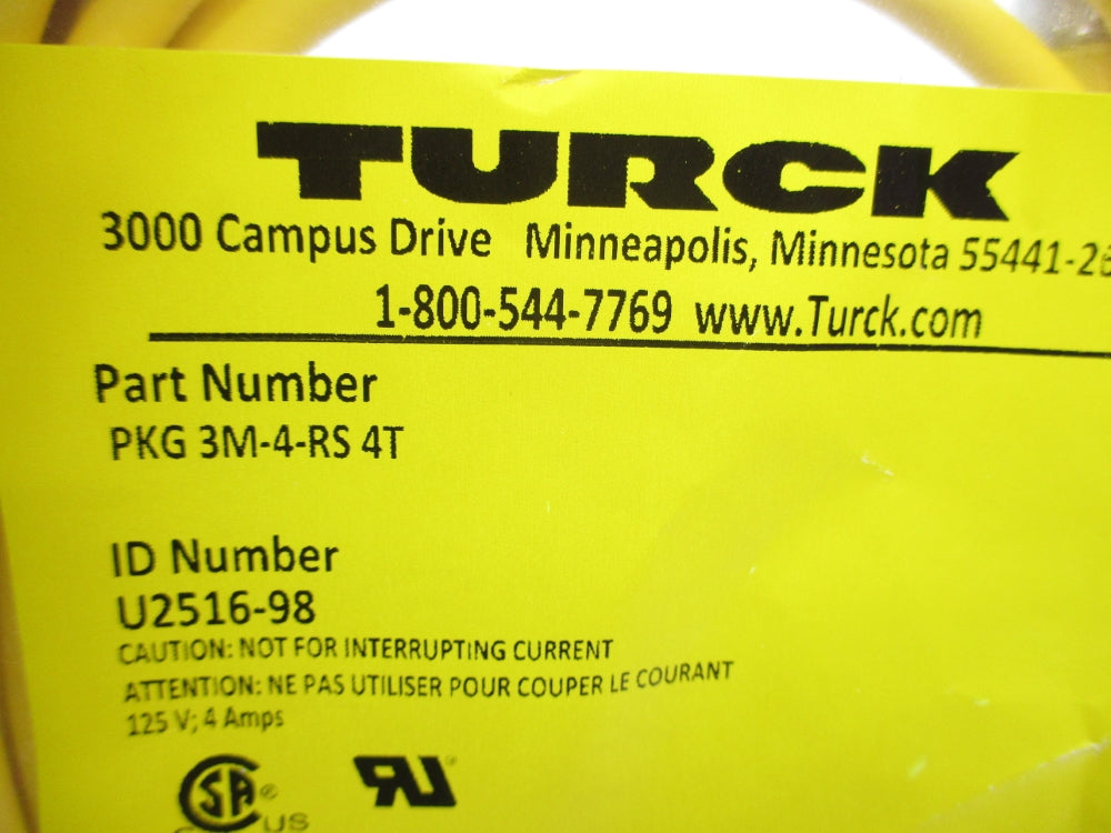 TURCK PKG3M-4-RS4T U2516-98 NSMP