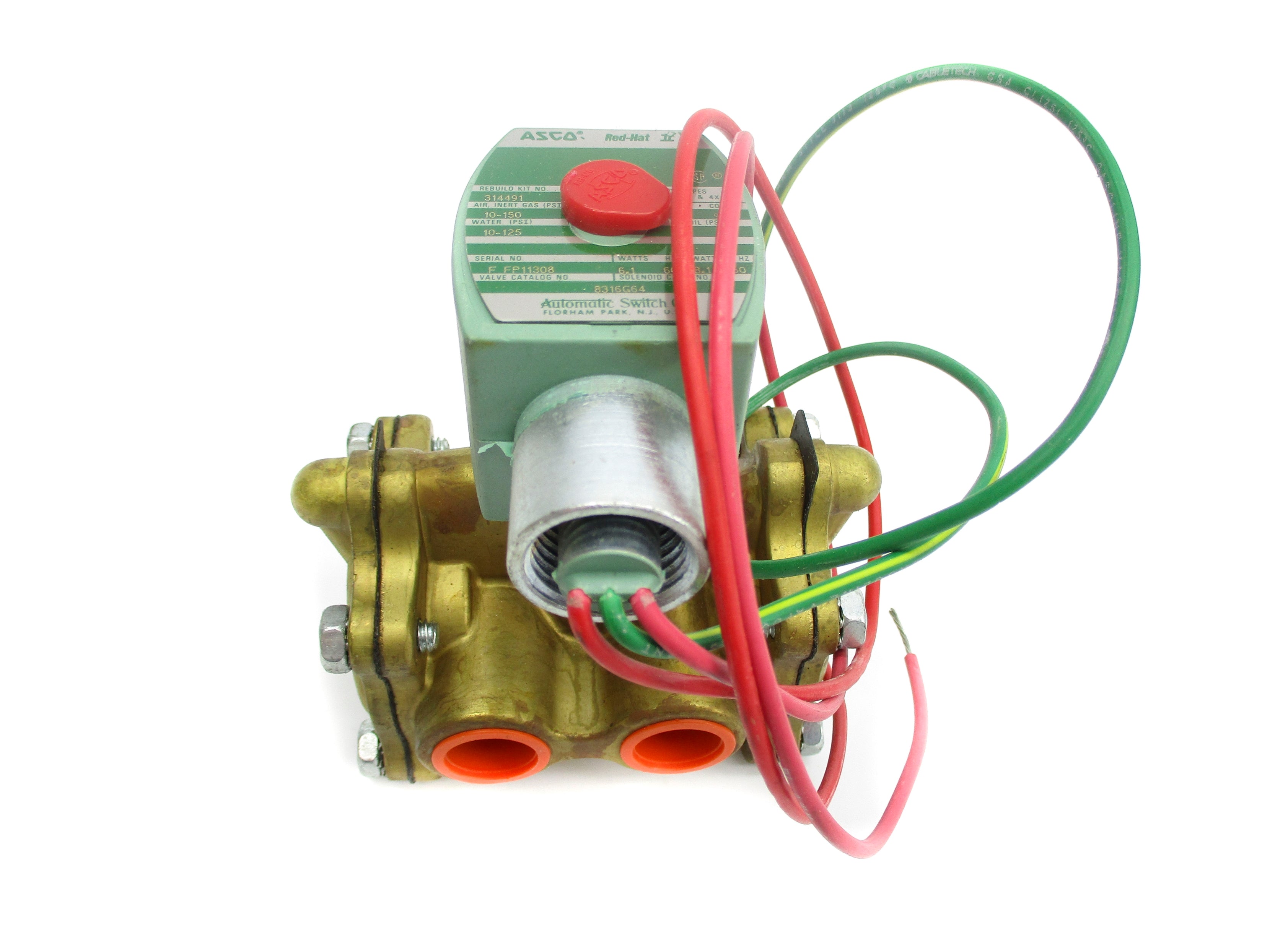 ASCO 8316G64 120/60 110/50 10-125PSI NSNP