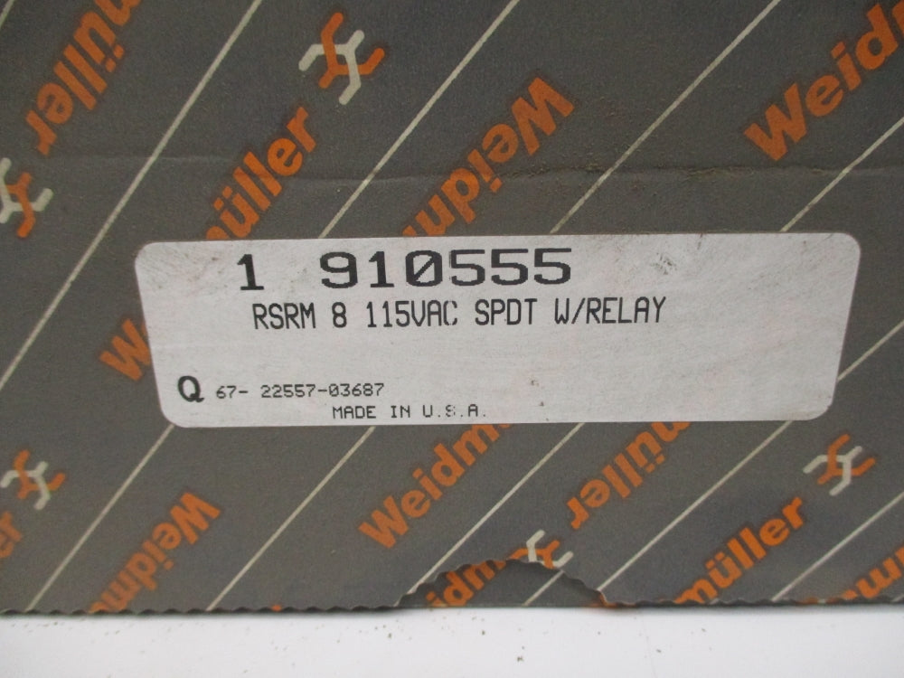 WEIDMULLER 910555 RSRM8 115VAC NSMP