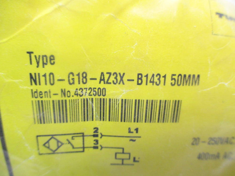 TURCK NI10-G18-AZ3X-B143150MM 4372500 NSMP