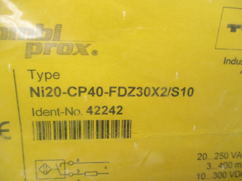 TURCK NI20-CP40-FDZ30X2/S10 42242 20-250VAC NSMP