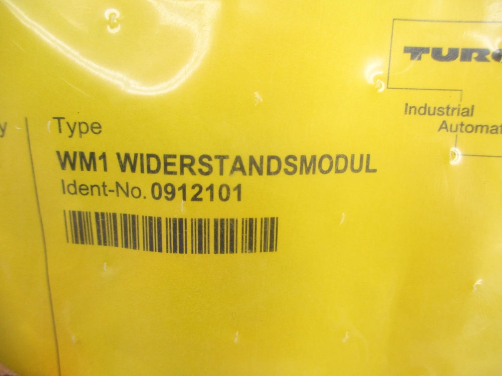 TURCK WM1WIDERSTANDSMODUL 0912101 NSMP