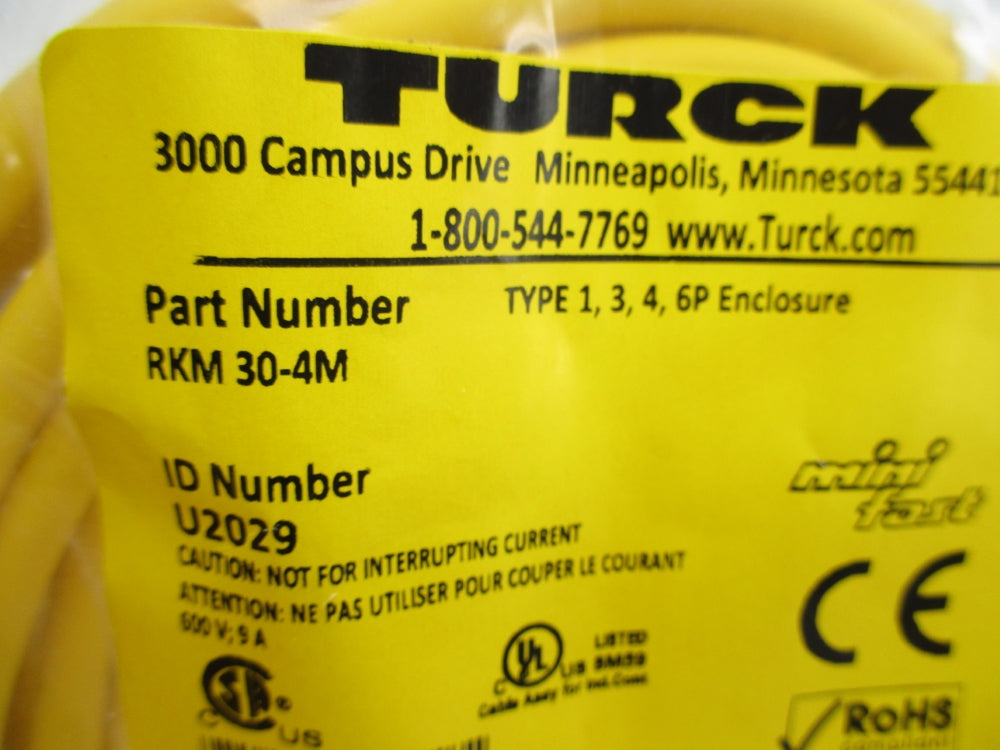 TURCK RKM30-4M U2029 600V 9A NSMP