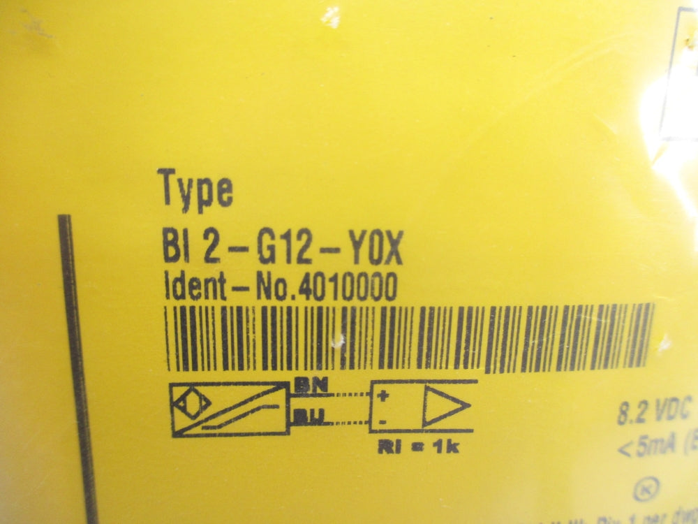 TURCK BI2-G12-Y0X 4010000 NSMP