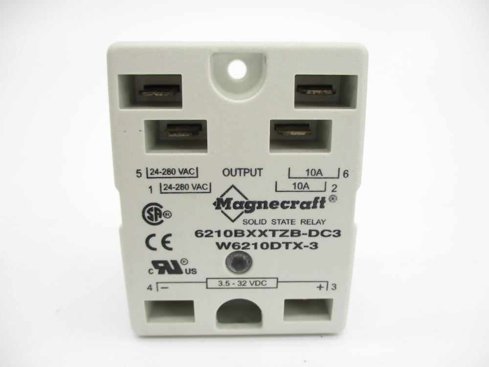 MAGNECRAFT 6210BXXTZB-DC3 W6210DTX-3 10A 24-280VAC NSMP