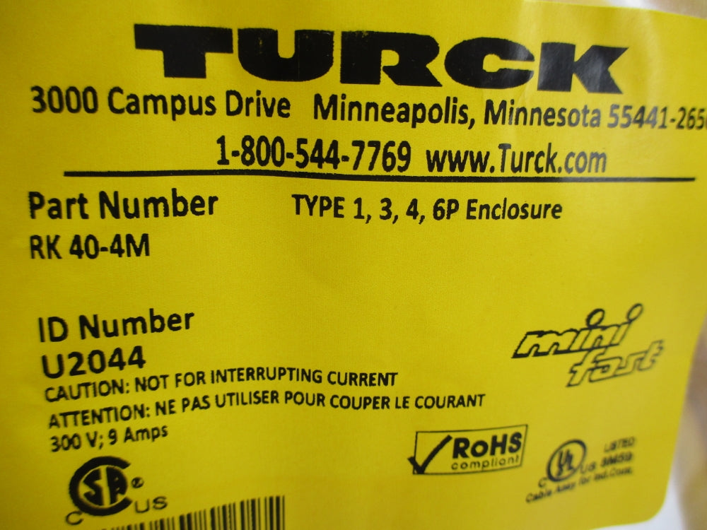 TURCK RK40-4M U2044 NSMP