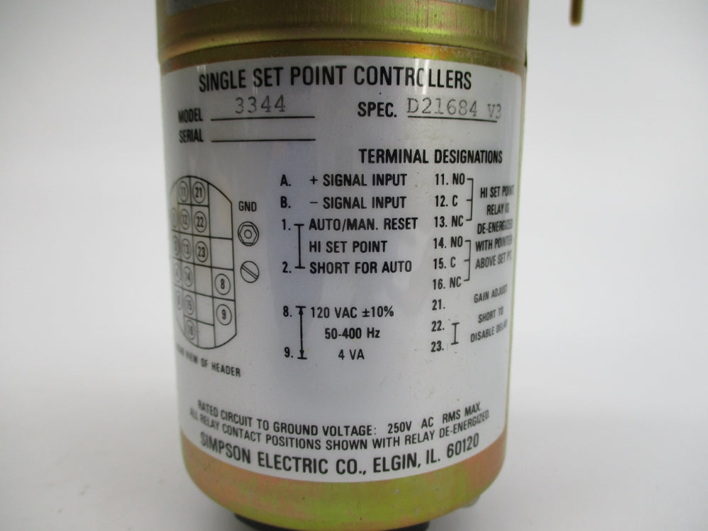 SIMPSON ELECTRIC 3344 D21684V3 NSNP