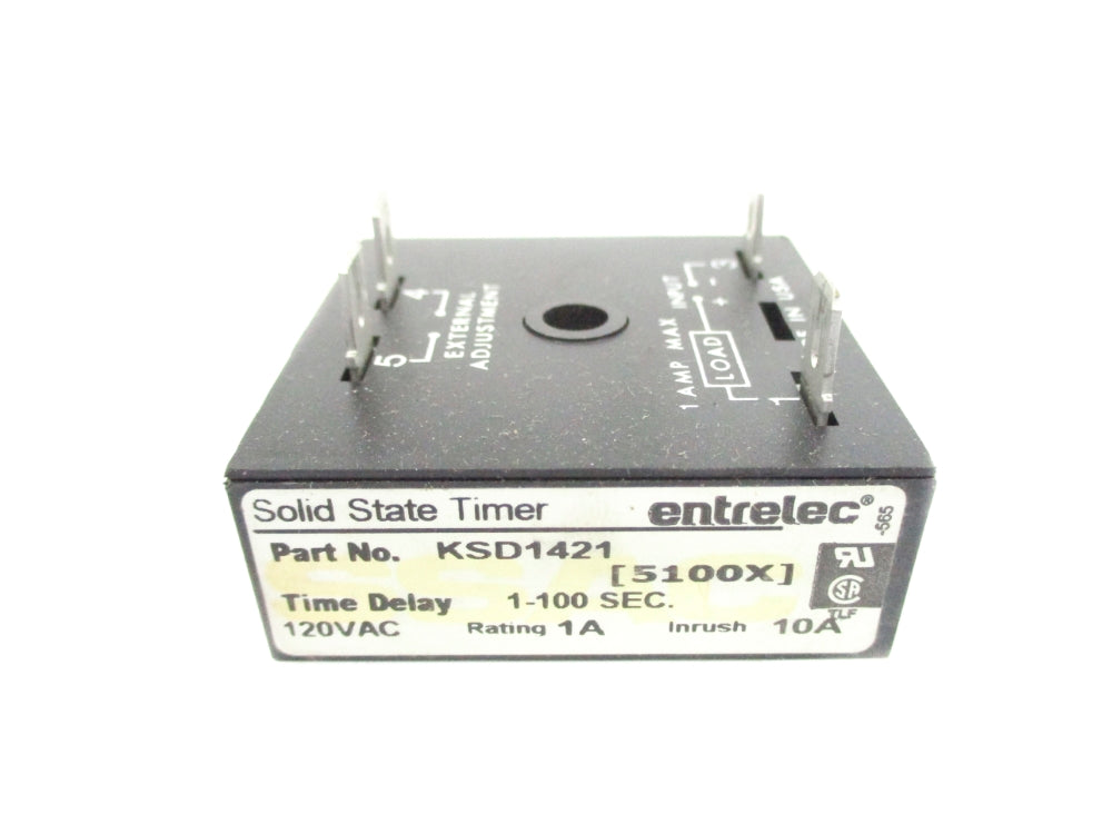 ENTRELEC KSD1421 10A 120VAC 1-100S UNMP
