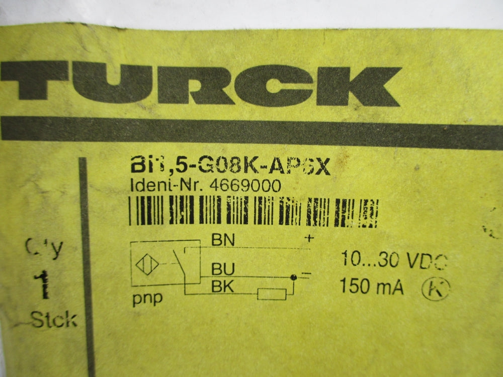 TURCK BI1,5-G08K-AP6X 4669000 10-30VDC NSMP