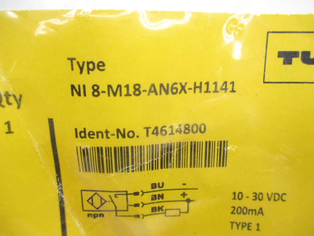 TURCK NI8-M18-AN6X-H1141 T4614800 NSMP