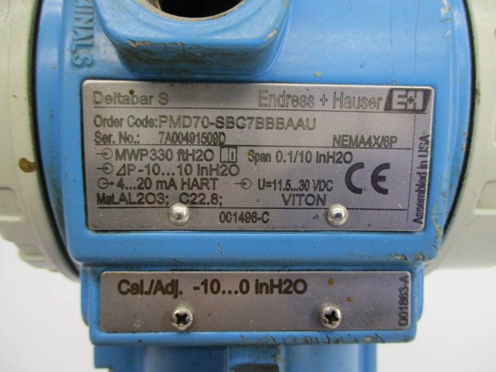 ENDRESS+HAUSER PMD70-SBC7BBBAAU UNMP