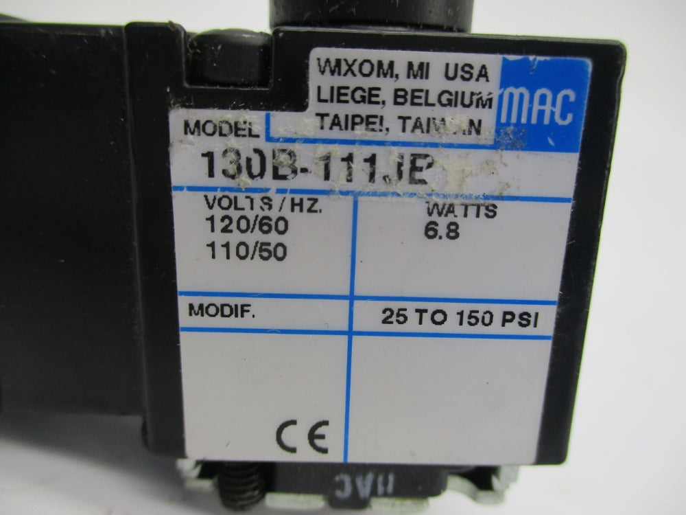 MAC 130B-111JB 25-150PSI 110/120V (AS PICTURED1) UNMP
