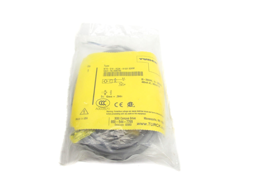 TURCK NI10-G18-RZ3X-B133160MM 4330799 NSMP