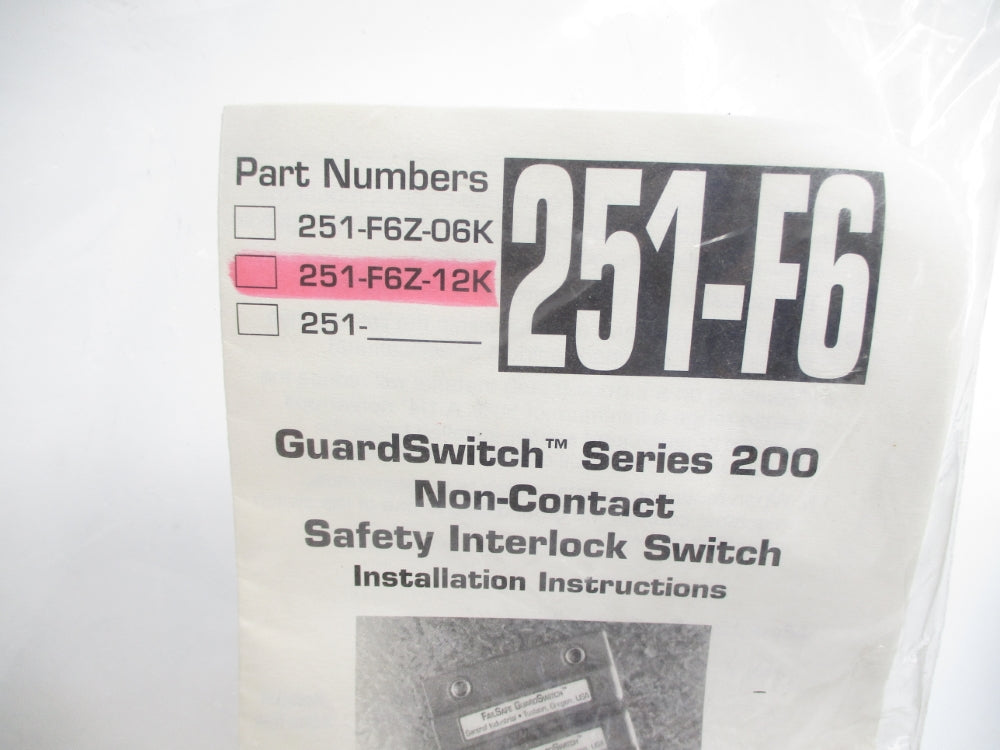 SENTROL 251-F6Z-12K NSMP