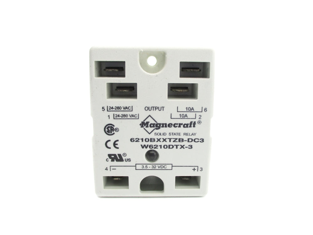 MAGNECRAFT 6210BXXTZB-DC3 W6210DTX-3 10A 24-280VAC UNMP