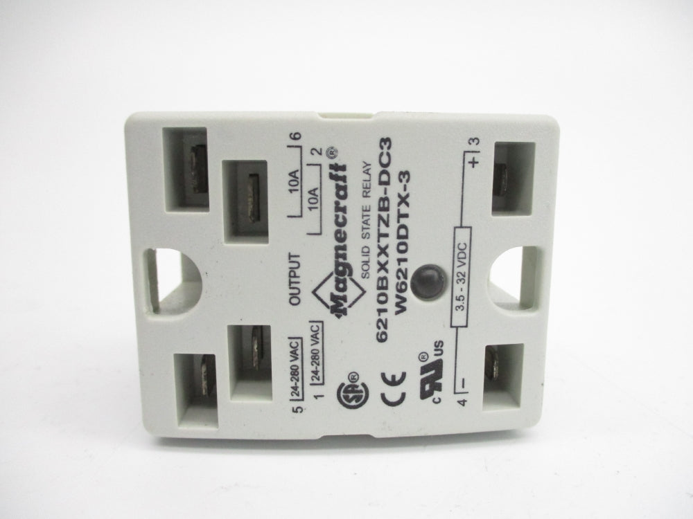 MAGNECRAFT 6210BXXTZB-DC3 W6210DTX-3 10A 24-280VAC UNMP