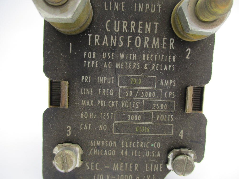 SIMPSON ELECTRIC 01316 UNMP