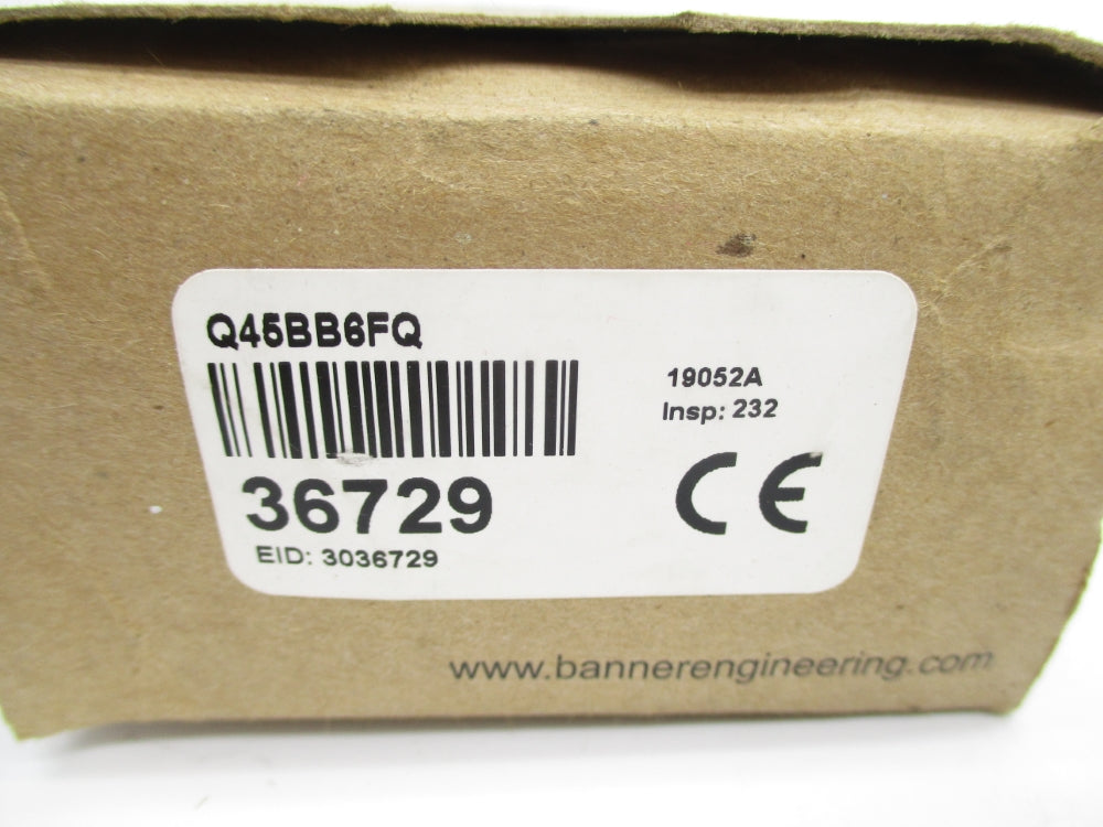 BANNER ENGINEERING Q45BB6FQ 36729 (AS PICTURED) NSMP
