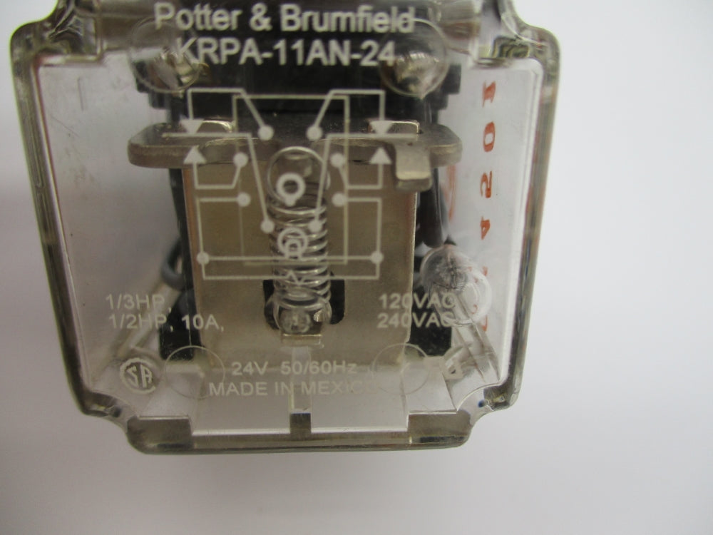 POTTER&BRUMFIELD KRPA-11AN-24 10A 24V UNMP