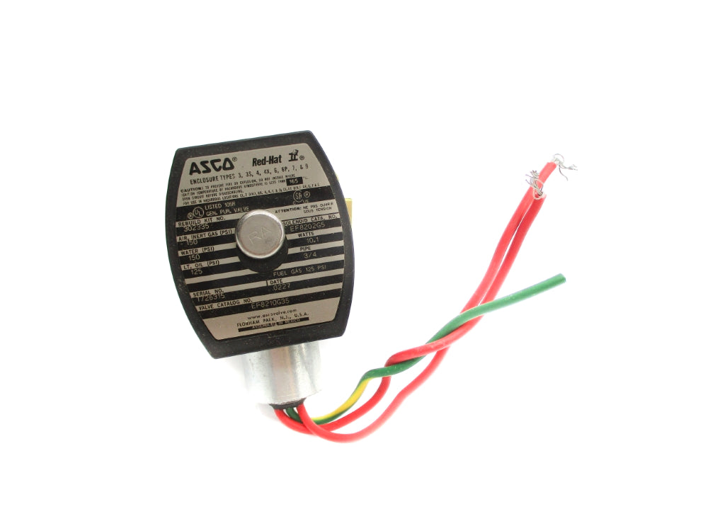 ASCO EF8210G35 125/150PSI 110/120V UNMP