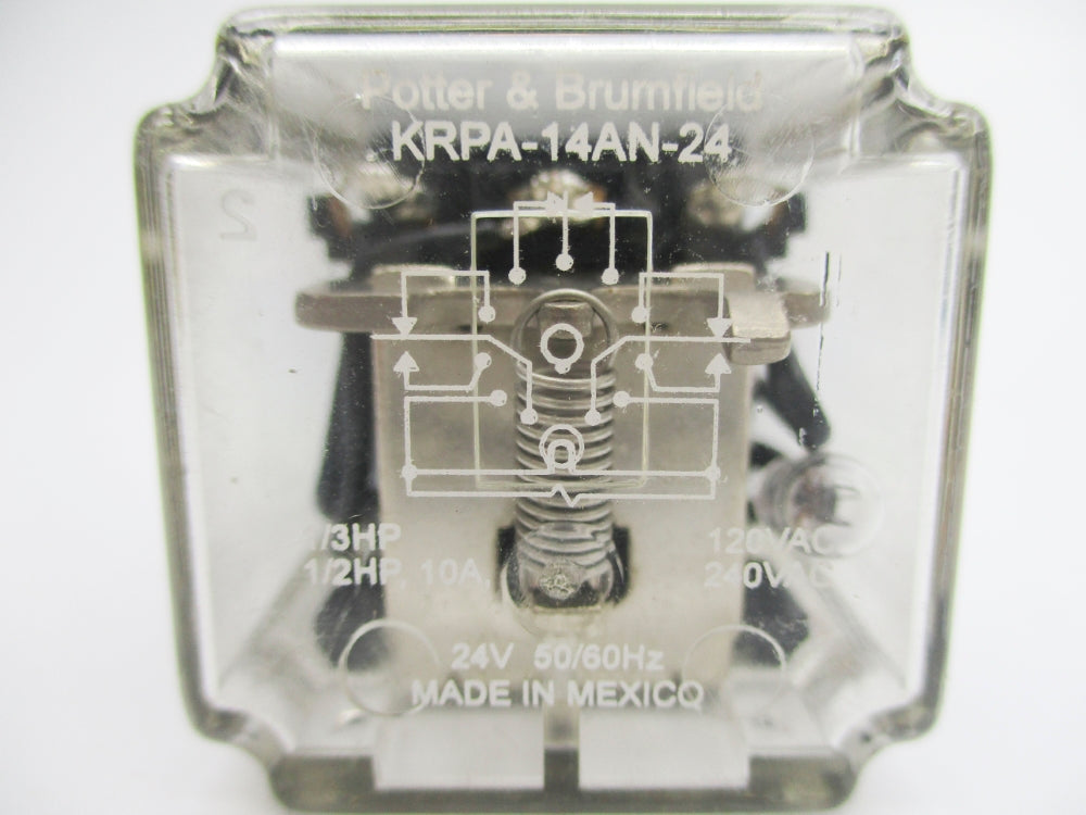 POTTER&BRUMFIELD KRPA-14AN-24 10A 24V UNMP