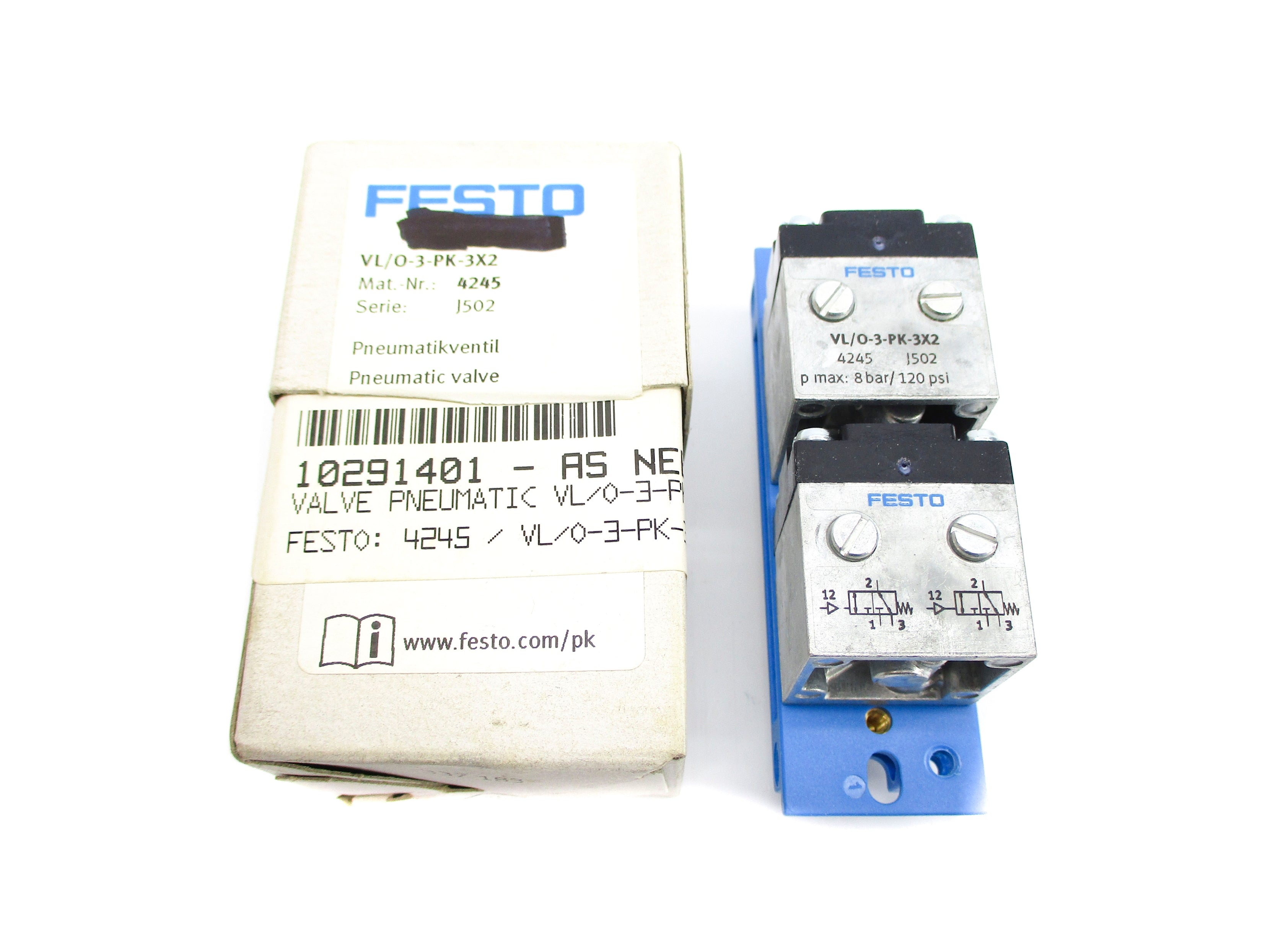 FESTO VL/O-3-PK-3X2 120PSI NSMP