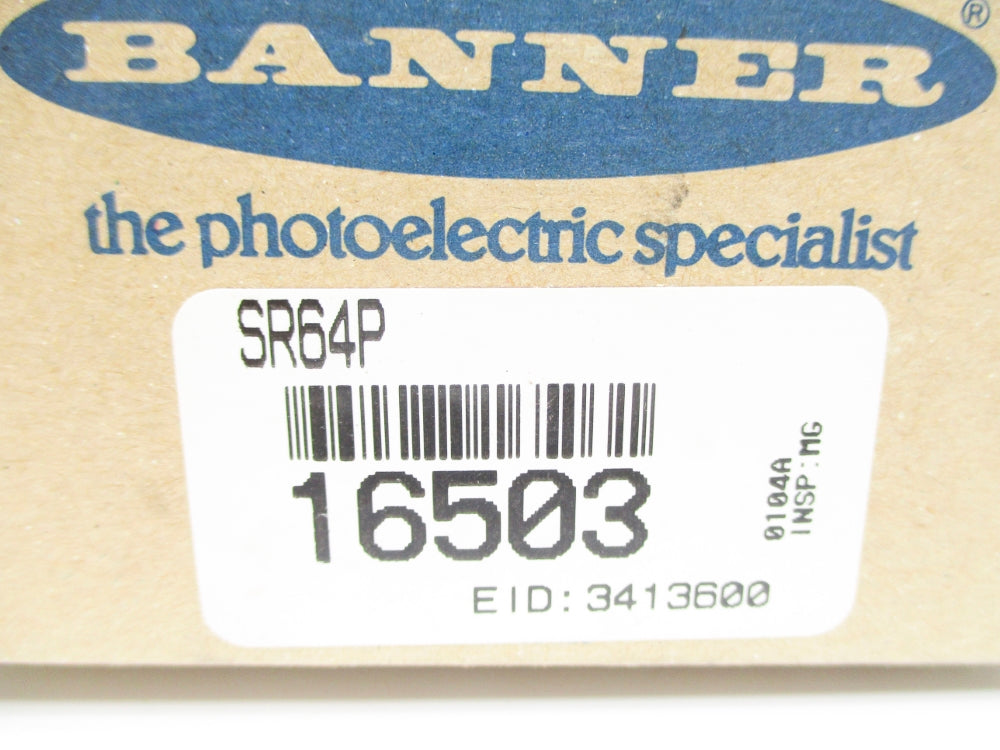 BANNER ENGINEERING SR-64P 16503 NSMP